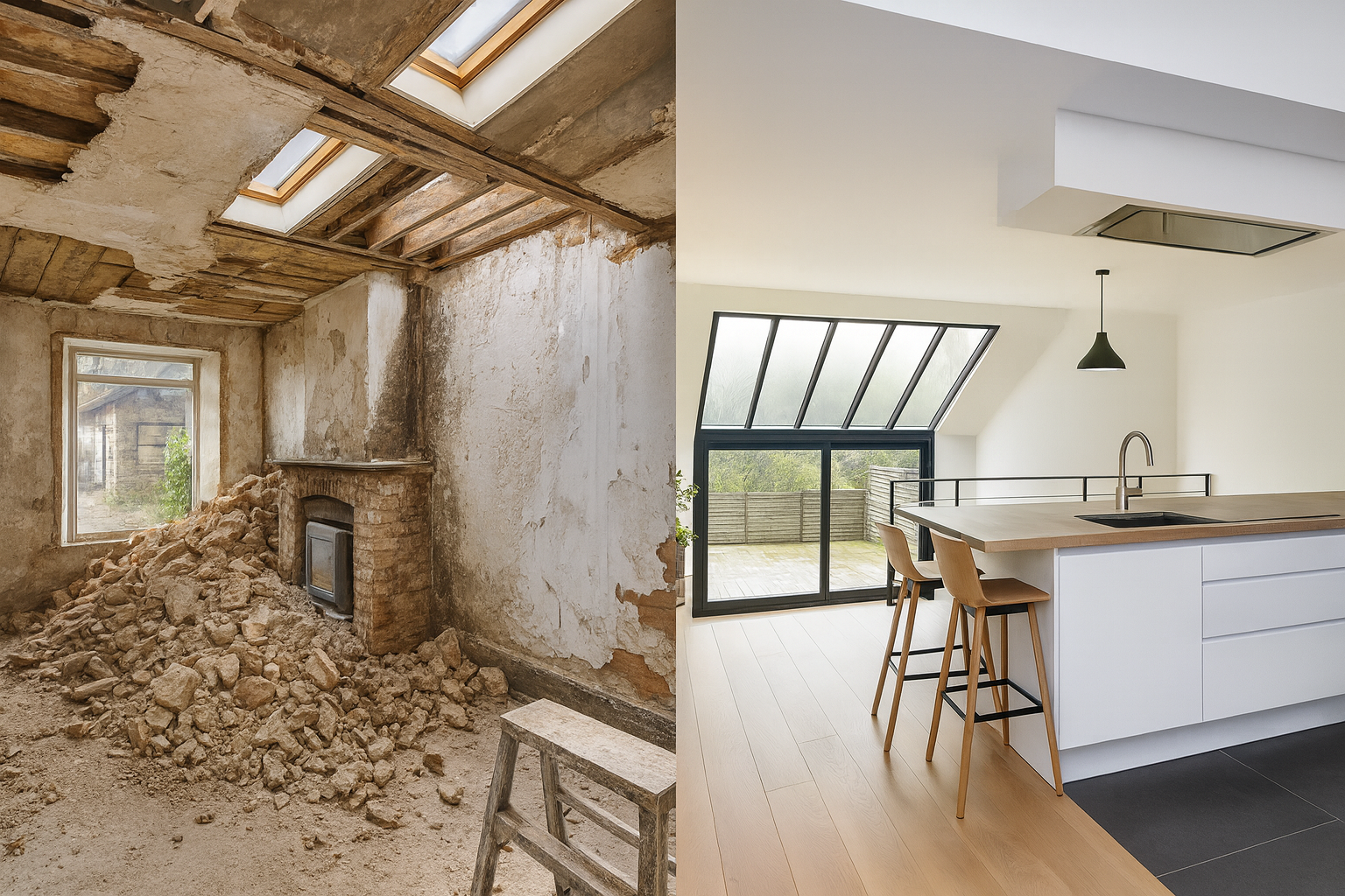 Rénovations complètes pour embellir et valoriser votre habitat, de l’intérieur à l’extérieur.